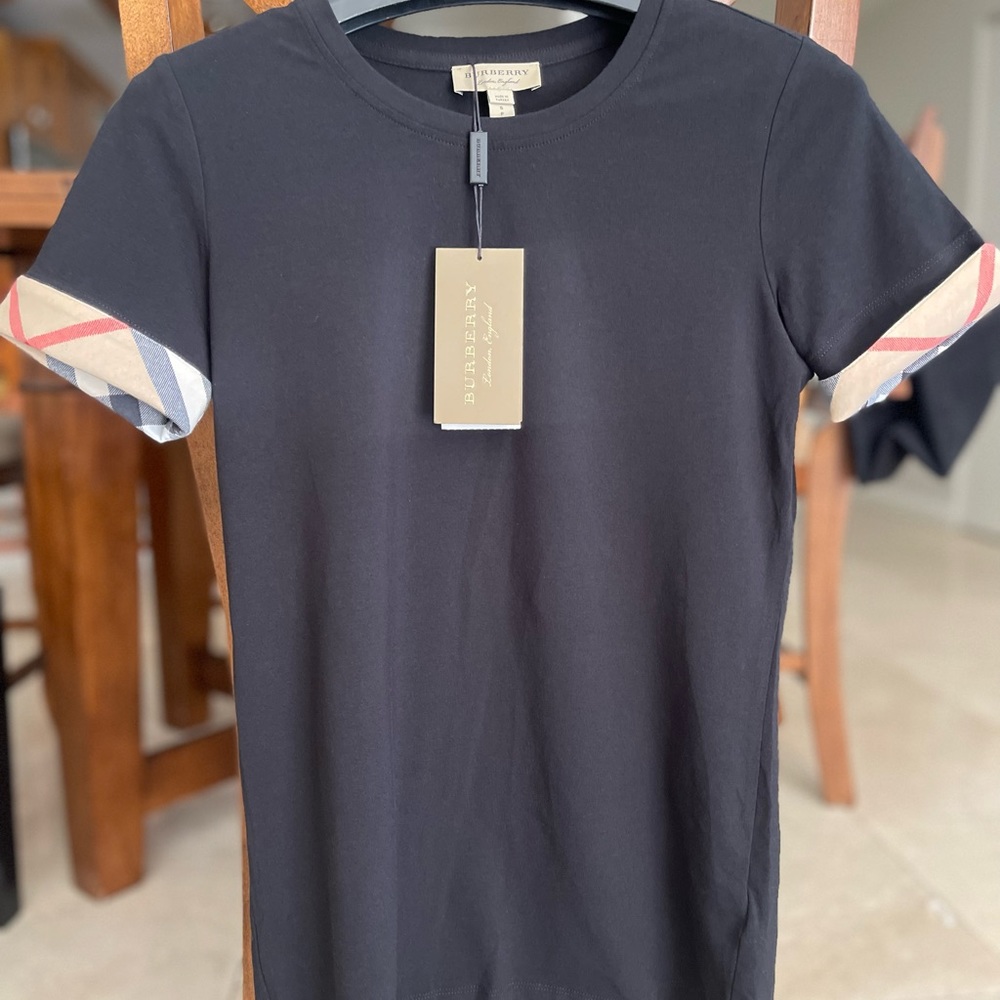 Burberry classic t-shirt, black ,size S (P)